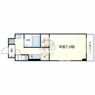 エムズプラザ今里弐番館【8階】の間取り