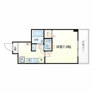 エムズプラザ今里弐番館【7階】の間取り