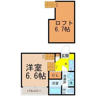 シュクル【1階】の間取り