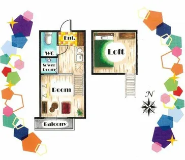 大阪府堺市西区鳳中町4丁【アパート】の間取り