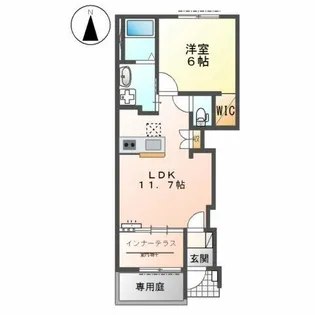 ドエル・ルピナス【1階】の間取り