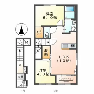 ドエル・ルピナス【2階】の間取り