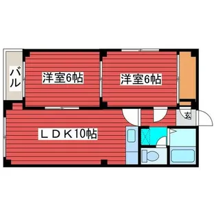 サンライズ南郷【101号室】の間取り