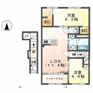 ドエル・カルミア【2階】の間取り