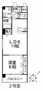 OLIVEオリーブ【3階】の間取り
