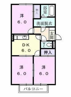 ハミング尾嶋C【103号室】の間取り