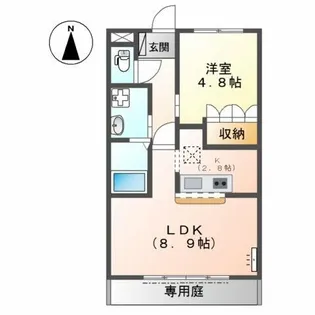 エール ブランシュ【1階】の間取り