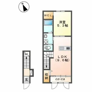 ボヌール【2階】の間取り
