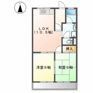 ロイヤルコープM【3階】の間取り