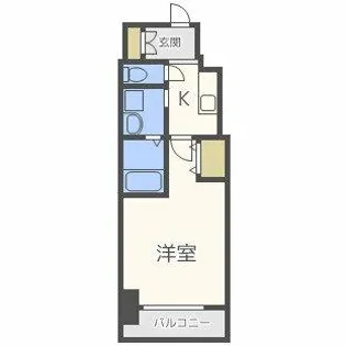 ミュプレ北浜【901号室】の間取り