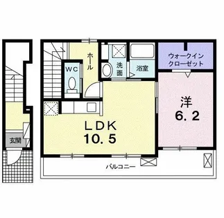 プルミエール・メゾン Ⅱ【2階】の間取り
