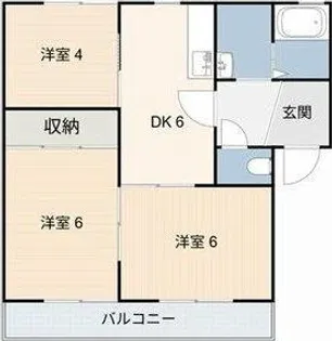 ディアス蔵【1階】の間取り