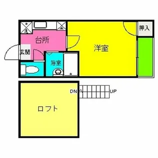 姪浜コンパートメント【2階】の間取り