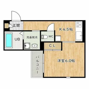 Grandtic Plaisir【2階】の間取り