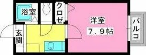 ウィズ野間【2階】の間取り
