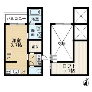 ラシェンテ【1階】の間取り