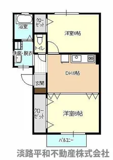 フォブール先山Ⅰ【102号室】の間取り