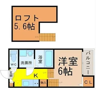 ハーモニーブリッジ桜山【1階】の間取り