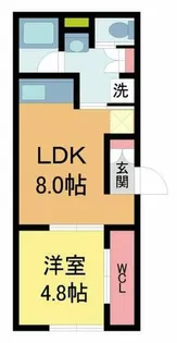 ALTISSIMA(アルテシマ)【101号室】の間取り