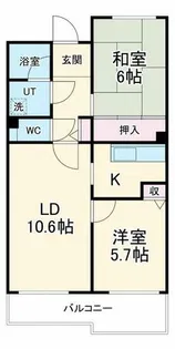 センチュリー上山手【2階】の間取り