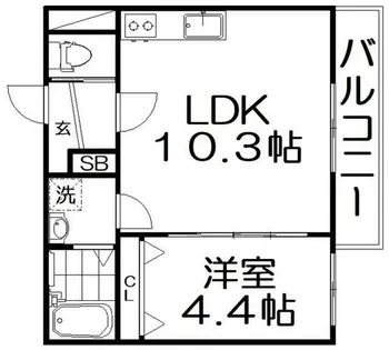 ソリティア光善寺【3階】の間取り