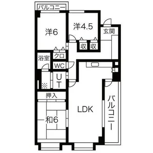 グランクール自由ヶ丘【2階】の間取り
