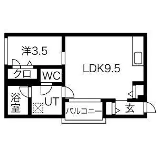 コレクション黒川【3階】の間取り