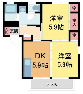 ヴェルドミールII【105号室】の間取り