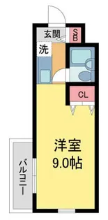 ドムールコスモス香枦園【104号室】の間取り