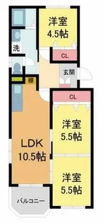 満池谷マンション【204号室】の間取り