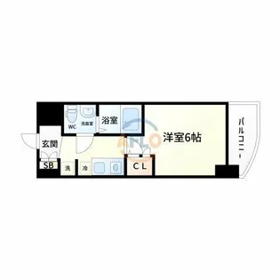 SEST新大阪【4階】の間取り