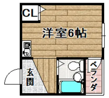 フクイハイツ【203号室】の間取り