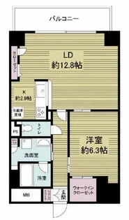 グランルージュ谷町六丁目【13階】の間取り