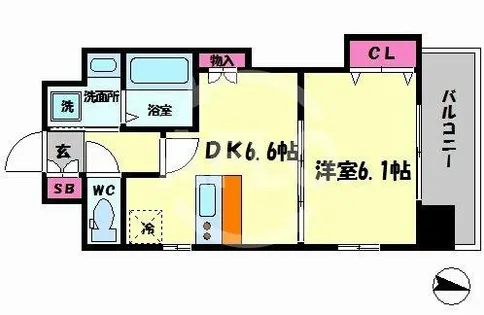 Luxe大正【3階】の間取り