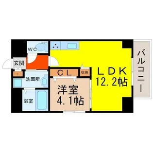 GRANDUKE新栄【4階】の間取り