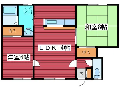 エンジェル福住【301号室】の間取り