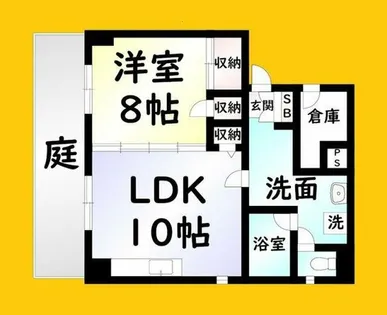 サルヴァトーレ西小倉【1階】の間取り