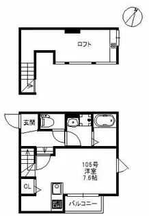メゾネットAPⅡ 618【1階】の間取り