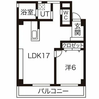 信和元町ハウス【2階】の間取り