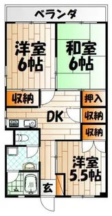オアシス中井【505号室】の間取り
