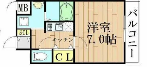 グッドライフ岩田【5階】の間取り