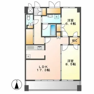 グラン アベニュー名駅【708号室】の間取り