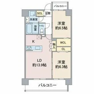 エトワール本郷駅前【7階】の間取り