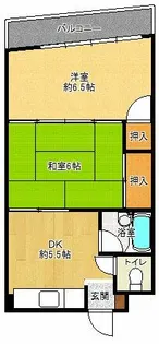 有馬スカイハイツ【4階】の間取り