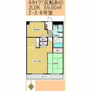 エクセル石仏【2階】の間取り