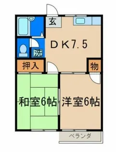 ハイツベルヴュー【101号室】の間取り