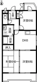 クレール榊原【101号室】の間取り
