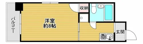 長堀レジデンス【6階】の間取り