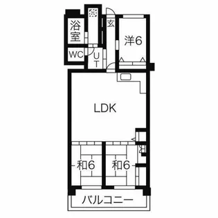 ティクスビル【602号室】の間取り