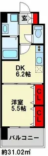セレーノ行橋【406号室】の間取り